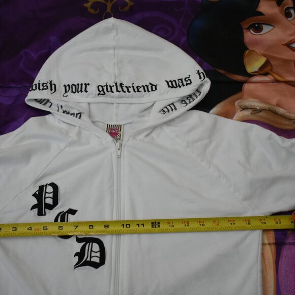 PUSSYCAT DOLLS DON'T CHA WISH YOUR GIRLFRIEND WAS HOT LIKE ME HOODIE size SMALL - Picture 7 of 13
